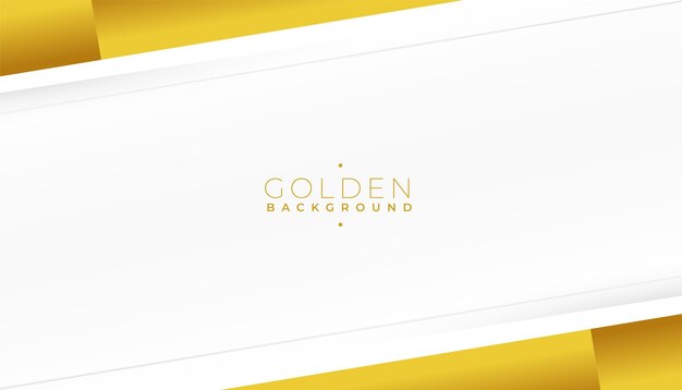 Make your design look rich with a white and golden banner