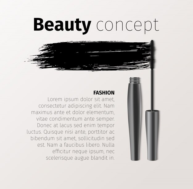 mascara fashion banner template