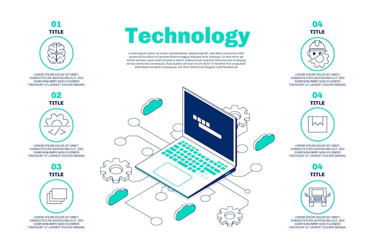 Miễn phí Vector mẫu biểu đồ thông tin công nghệ
