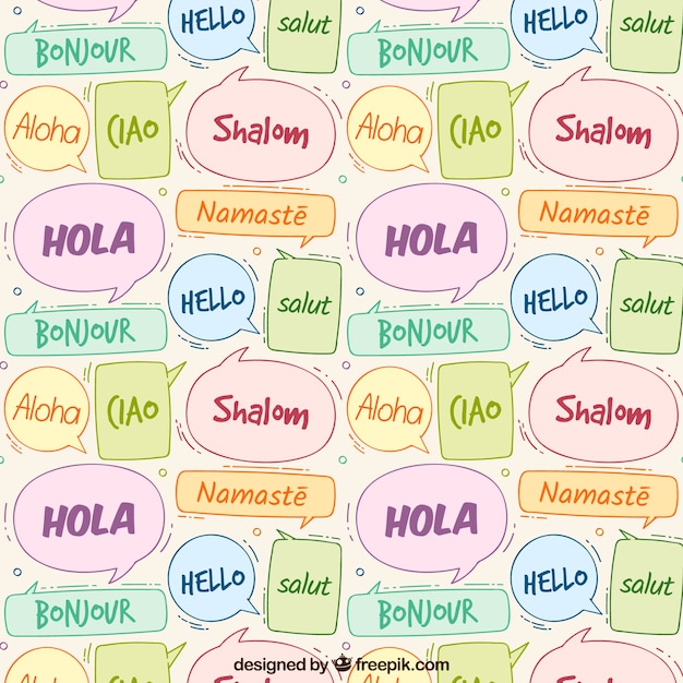 Mẫu chữ “Hello” bằng nhiều ngôn ngữ khác nhau