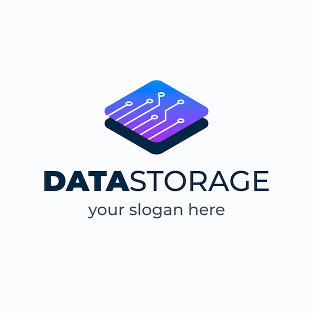 Mẫu logo dữ liệu gradient