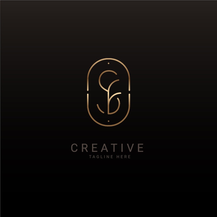 Miễn phí Vector mẫu logo gradient sf hoặc fs