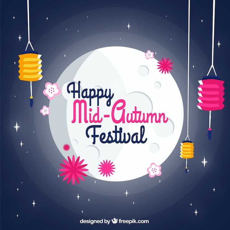 Miễn phí Vector middle autumn festival background