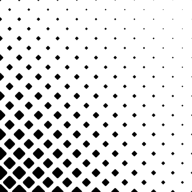 Monochrome square pattern background - geometric vector illustration