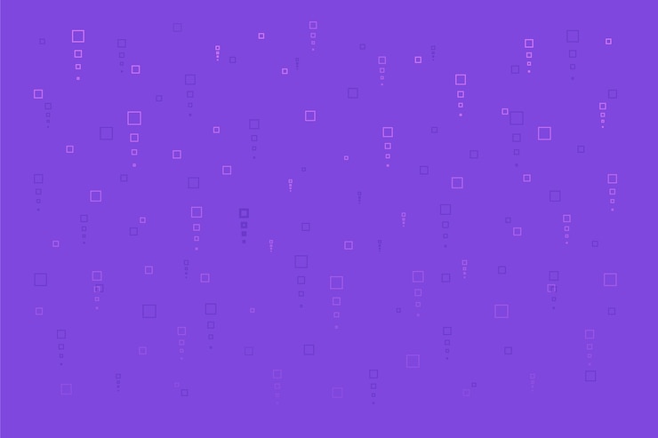 Miễn phí Vector mưa pixel trừu tượng trên nền tím