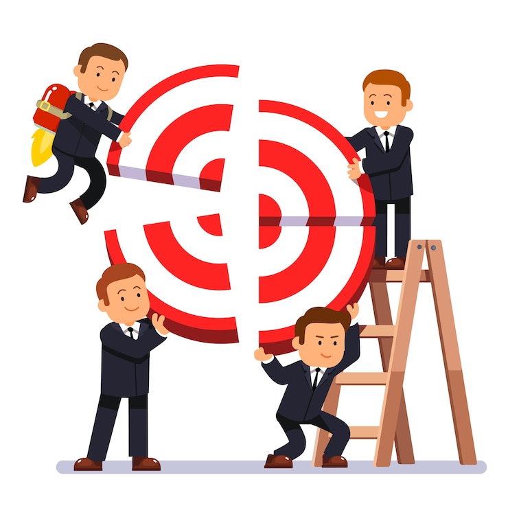 Miễn phí Vector mục tiêu xây dựng đội ngũ doanh nhân