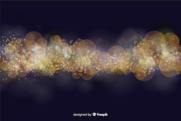Nền Bokeh với các hạt vàng