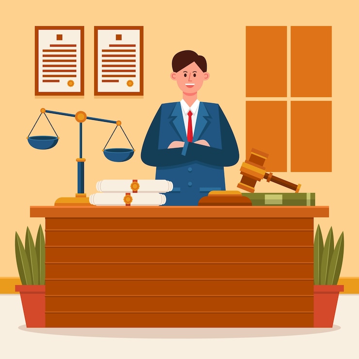 Miễn phí Vector nền ngày luật sư phẳng