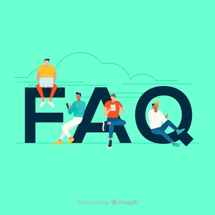 Miễn phí Vector nền phẳng theo phong cách câu hỏi thường gặp