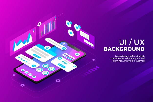 Nền UI/UX chân thực