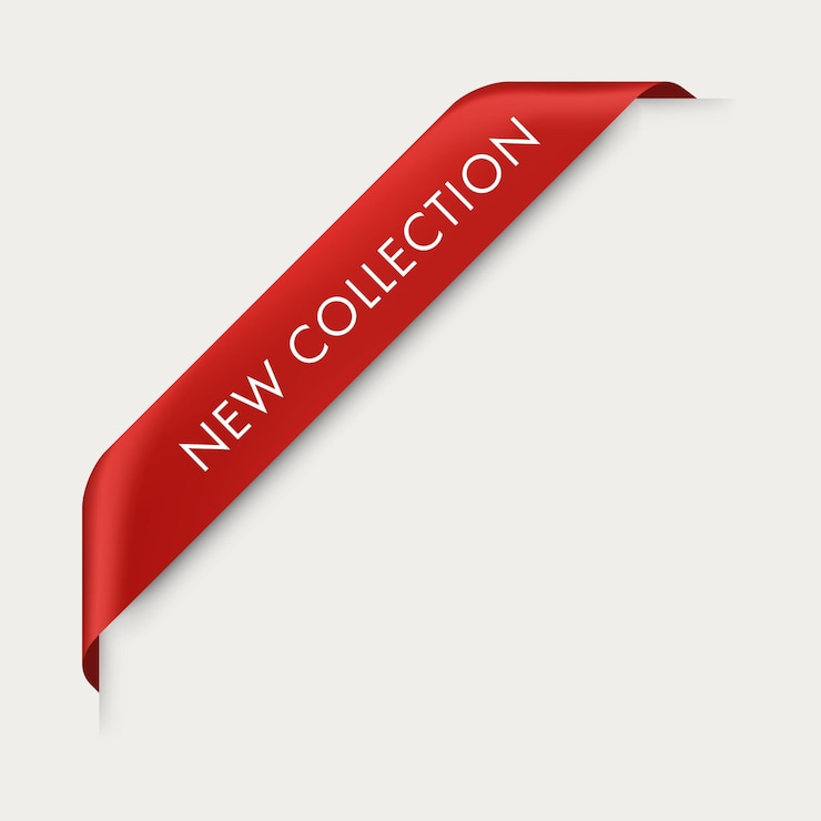 Miễn phí Vector new tag 3d vector ribbon and banner. new collection badge digital marketing web.