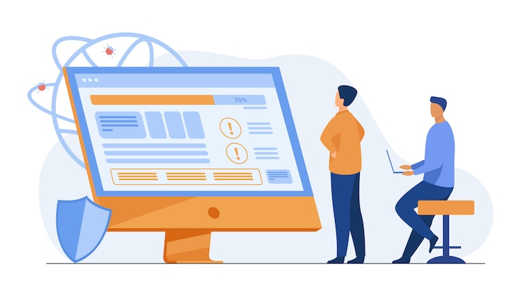 Miễn phí Vector nhà phát triển kiểm tra phần mềm