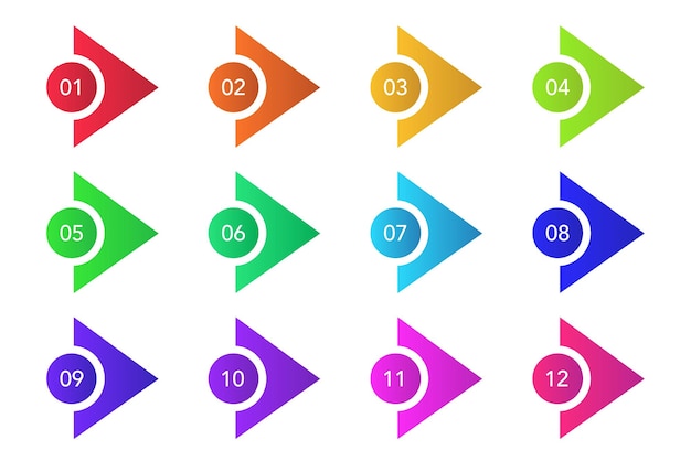 Numbered Arrows