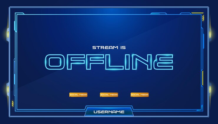 Miễn phí Vector offline banner stream template design