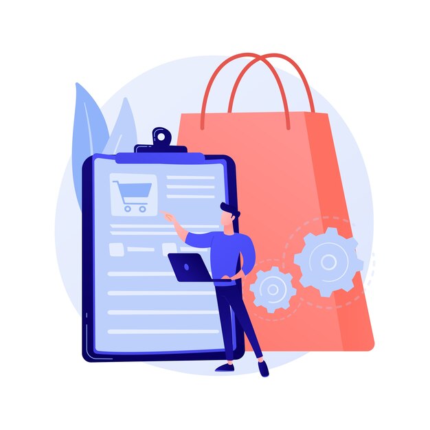 Order tracking program, convenient service. Shopping list, basket content, purchase package. Mobile software, smartphone application.