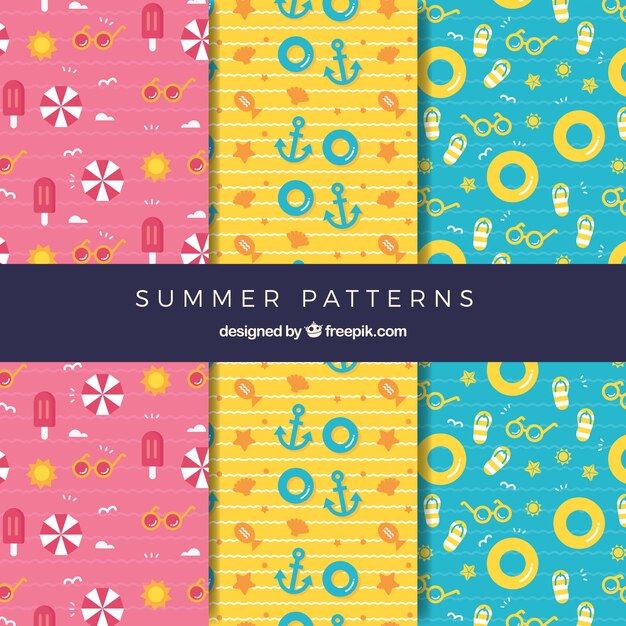 pack of decorative summer patterns