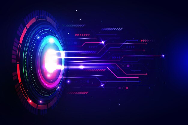 Realistic technology background