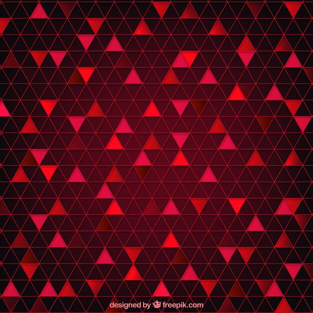 red abstract background with triangles