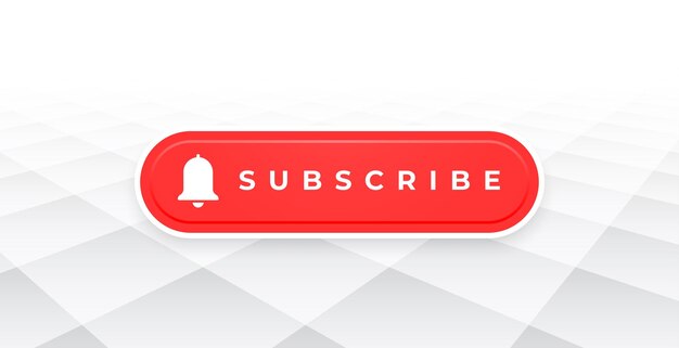 red subscribe button follow or like channel