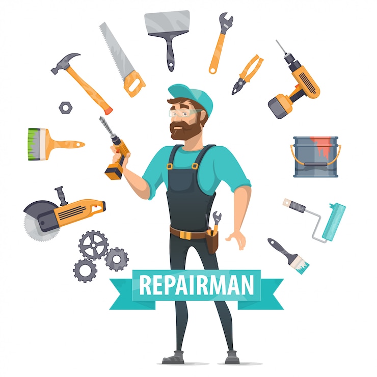 Miễn phí Vector repair elements round template
