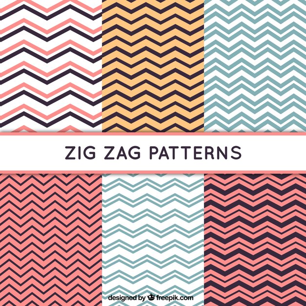 Sáu mẫu zig zag