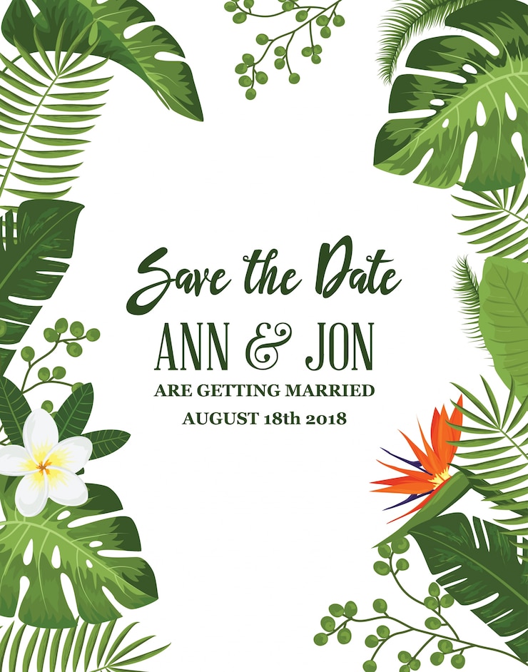 Miễn phí Vector save the date card background