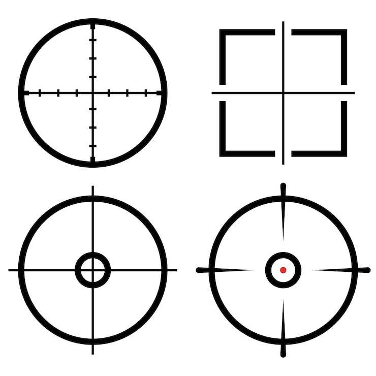 Miễn phí Vector set of cross hairs