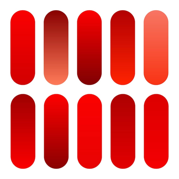 Miễn phí Vector set of red color gradients