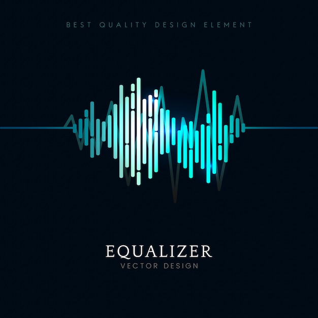 sound wave equalizer vector design