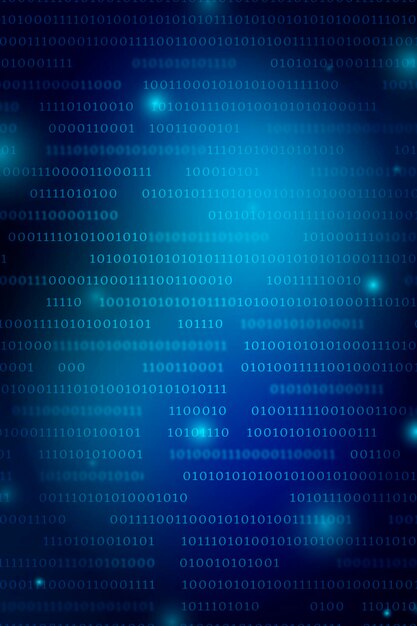 stream of binary code design vector