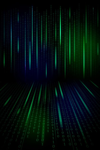 stream of binary code design vector