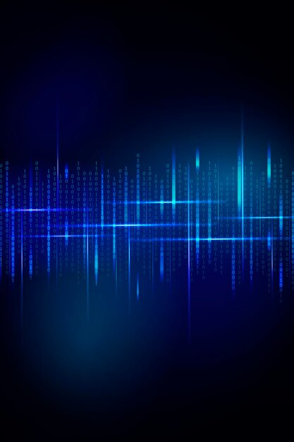 stream of binary code design vector