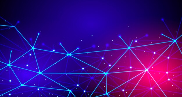 Technology background gradient network connection