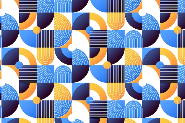 Thiết kế mẫu họa tiết khảm gradient