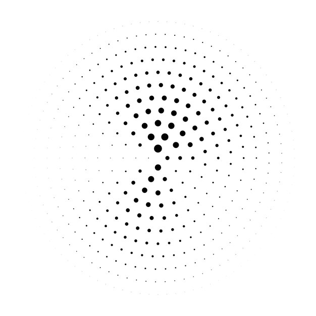 Thiết kế nền có họa tiết vòng tròn halftone grunge trừu tượng