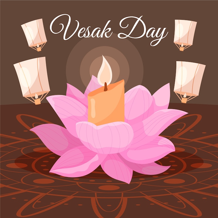 Miễn phí Vector thiết kế vẽ tay vesak