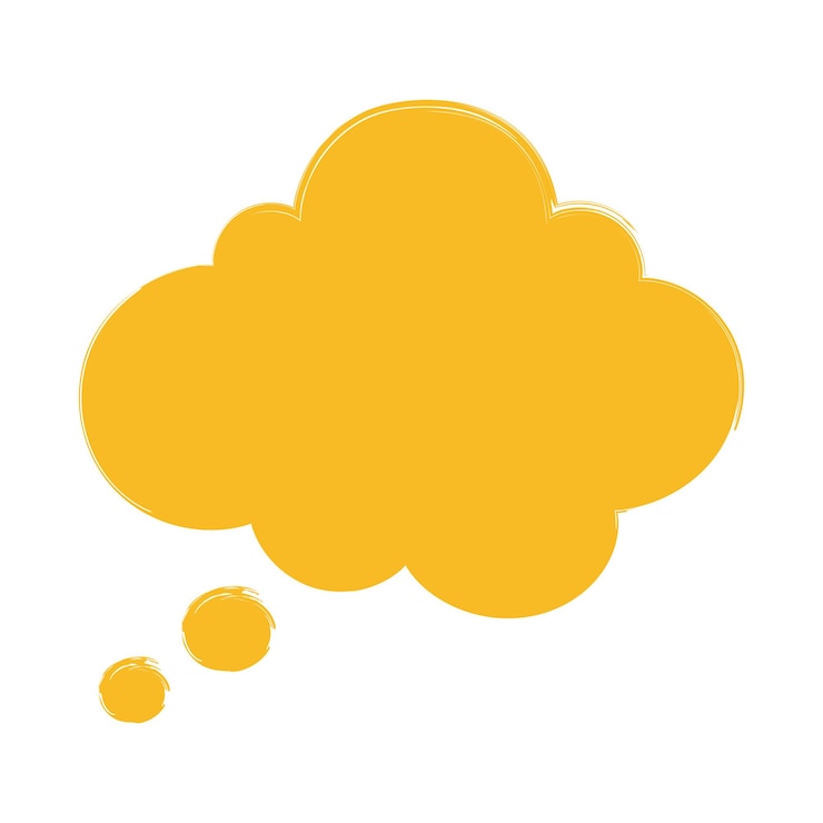 Miễn phí Vector thought bubble brush stroke