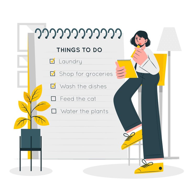 Miễn phí Vector to do list concept illustration