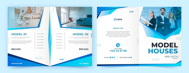Tờ rơi gradient về phát triển kiến trúc