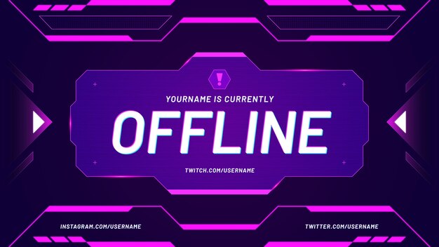 twitch background currently offline