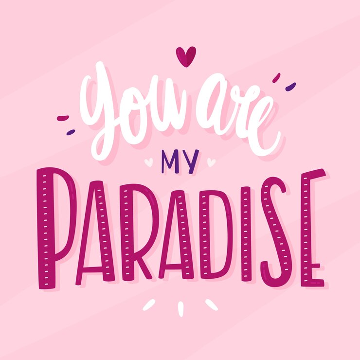 Miễn phí Vector valentines day romantic lettering