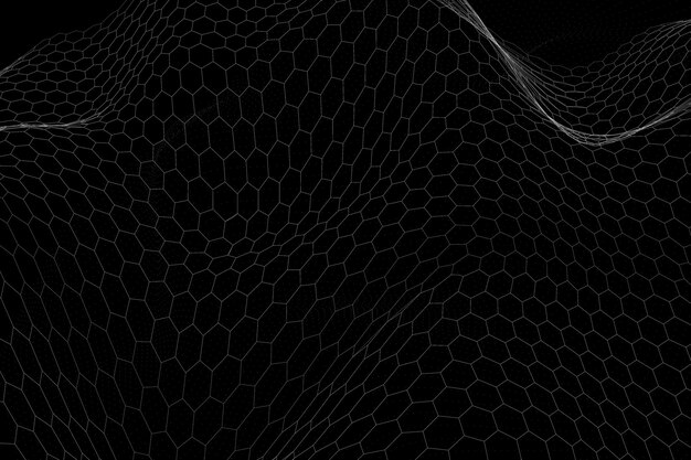 Vector nền mẫu sóng trừu tượng 3D