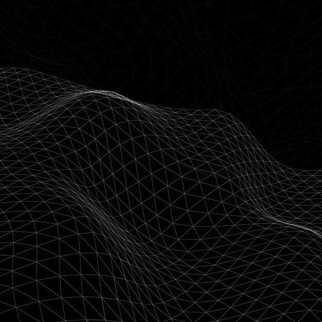 Vector nền mẫu sóng trừu tượng 3D