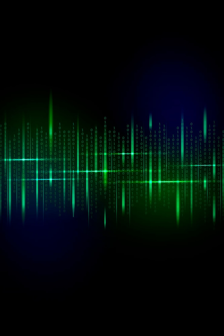 Miễn phí Vector vector thiết kế luồng mã nhị phân