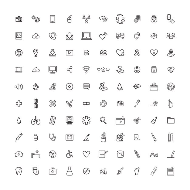 vector ui illustration mixed technologyl medical concept