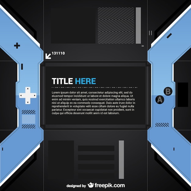 Video game controller template