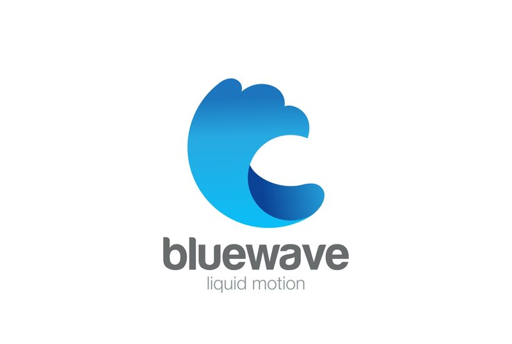 Miễn phí Vector water wave splash logo    .