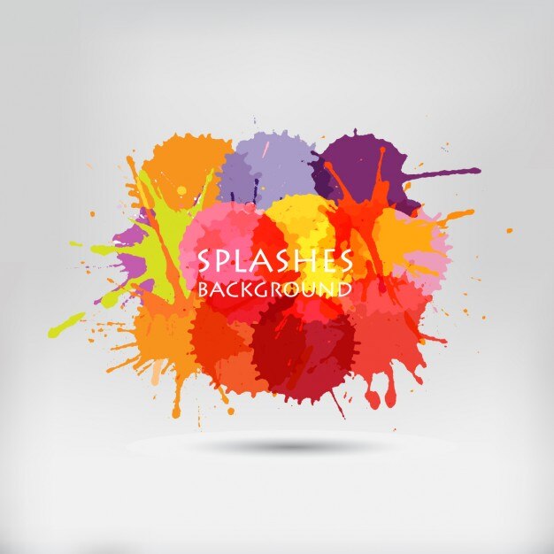 watercolor splashes background