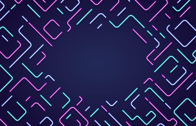 001 Abstracto de neón vintage Fondo 3 A