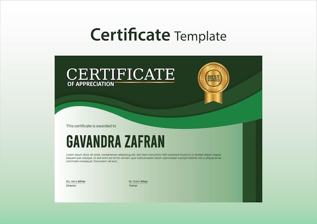 002. Certificado Verde Elegante